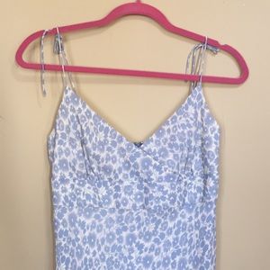 J. Crew Blue Floral Dress